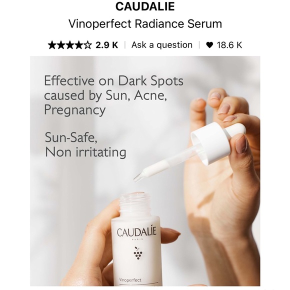 2/$35 Caudalie Vinoperfect Radiance Serum 10ml - Picture 2 of 3